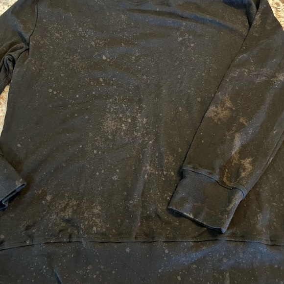 XL NEW Lightwear EZwear Spring Black Fried Fall Winter Womens Black Sweatshirt - Picture 10 of 11